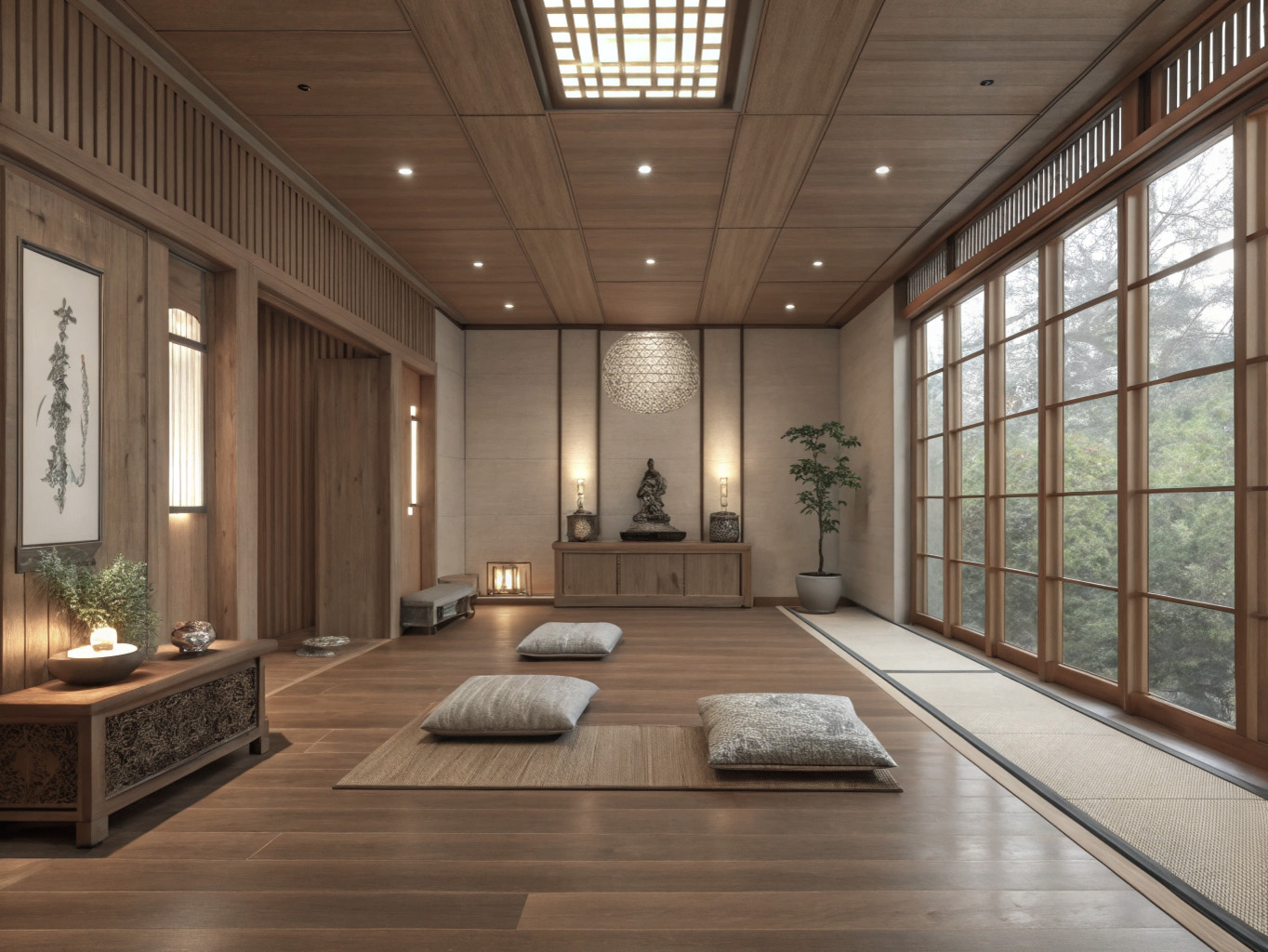 Meditation room interior